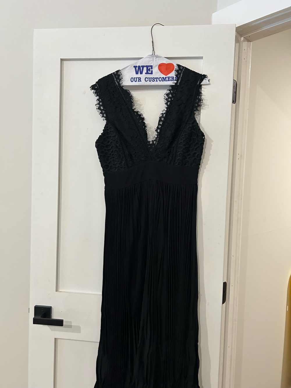 Elegant Black Lace V‑Neck Women's Dress by Rebecca Taylor- Size 6